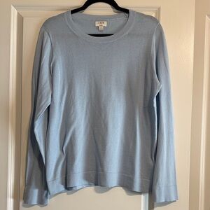 J. Crew Sky Blue cotton Teddie sweater
